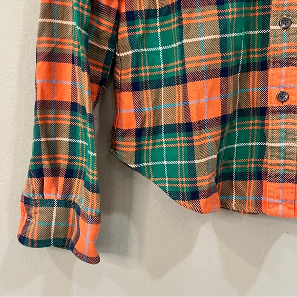 RUGBY RALPH LAUREN Plaid Flannel Shirt Womens 8 (Medium) (Mens Small) 38” chest - Picture 9 of 15